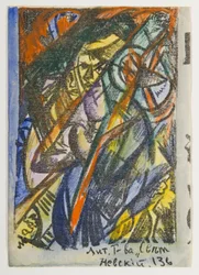 Self-portrait with Kruchenykh